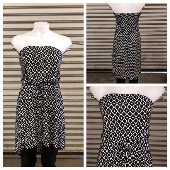 🛍️Manito dress black and white geometric design - Picture 1 of 6